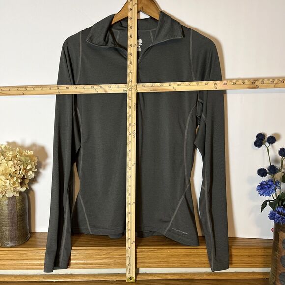 Columbia Titanium Womens L Gray 1/2 Zip Long Sleeve Pullover Shirt - Picture 4 of 5